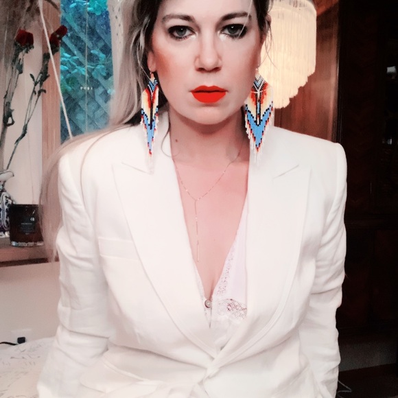 Alfani Jackets & Blazers - Alfani White 100% Linen Resort Wear Beach Blazer